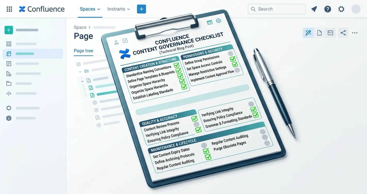 Confluence Content Governance Checklist for Compliance Teams