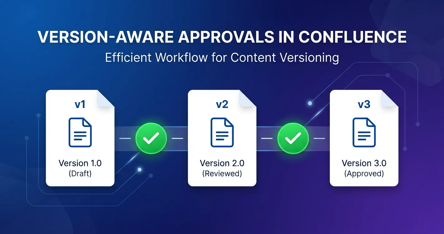 Version-Aware Approvals in Confluence: Why Approved Pages Need Version Tracking